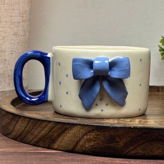 Blue Ribbon Ceramic Mug