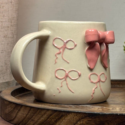 Pastel Bow Ceramic Mug