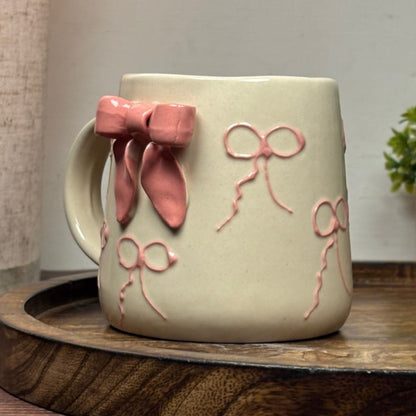 Pastel Bow Ceramic Mug