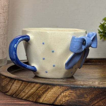 Tapered Bow Ceramic Mug