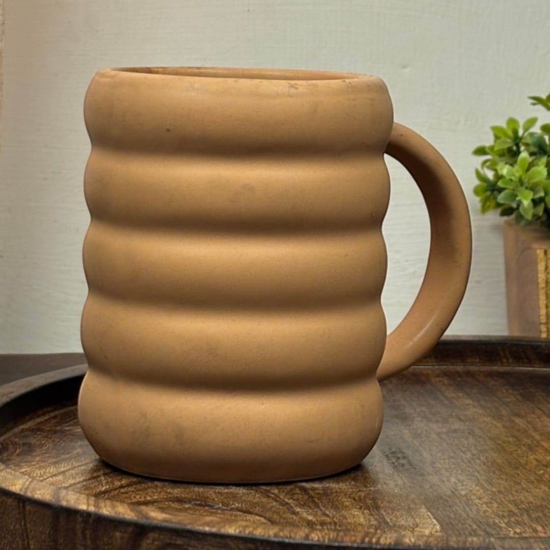 Earthen Contour Ceramic Mug