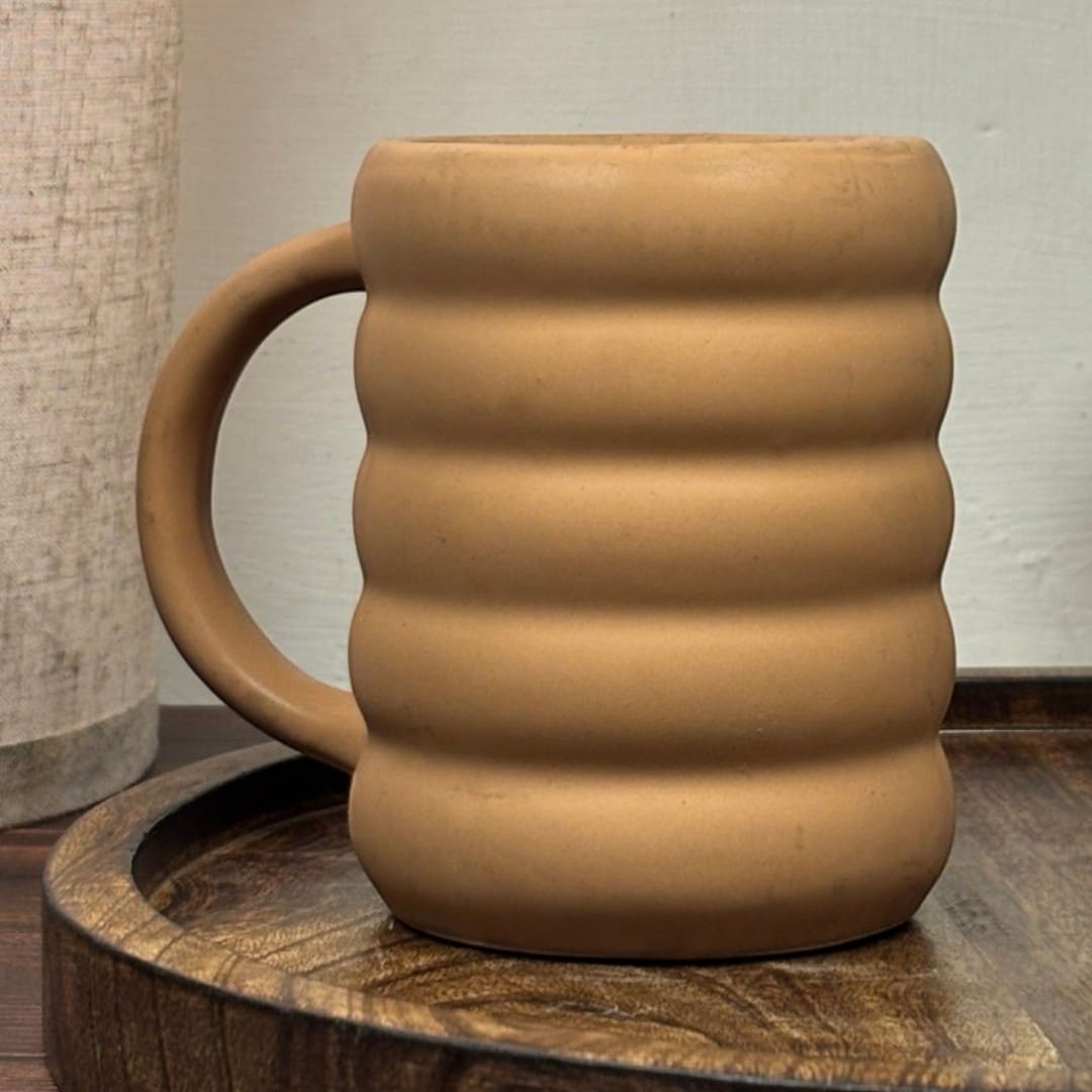 Earthen Contour Ceramic Mug