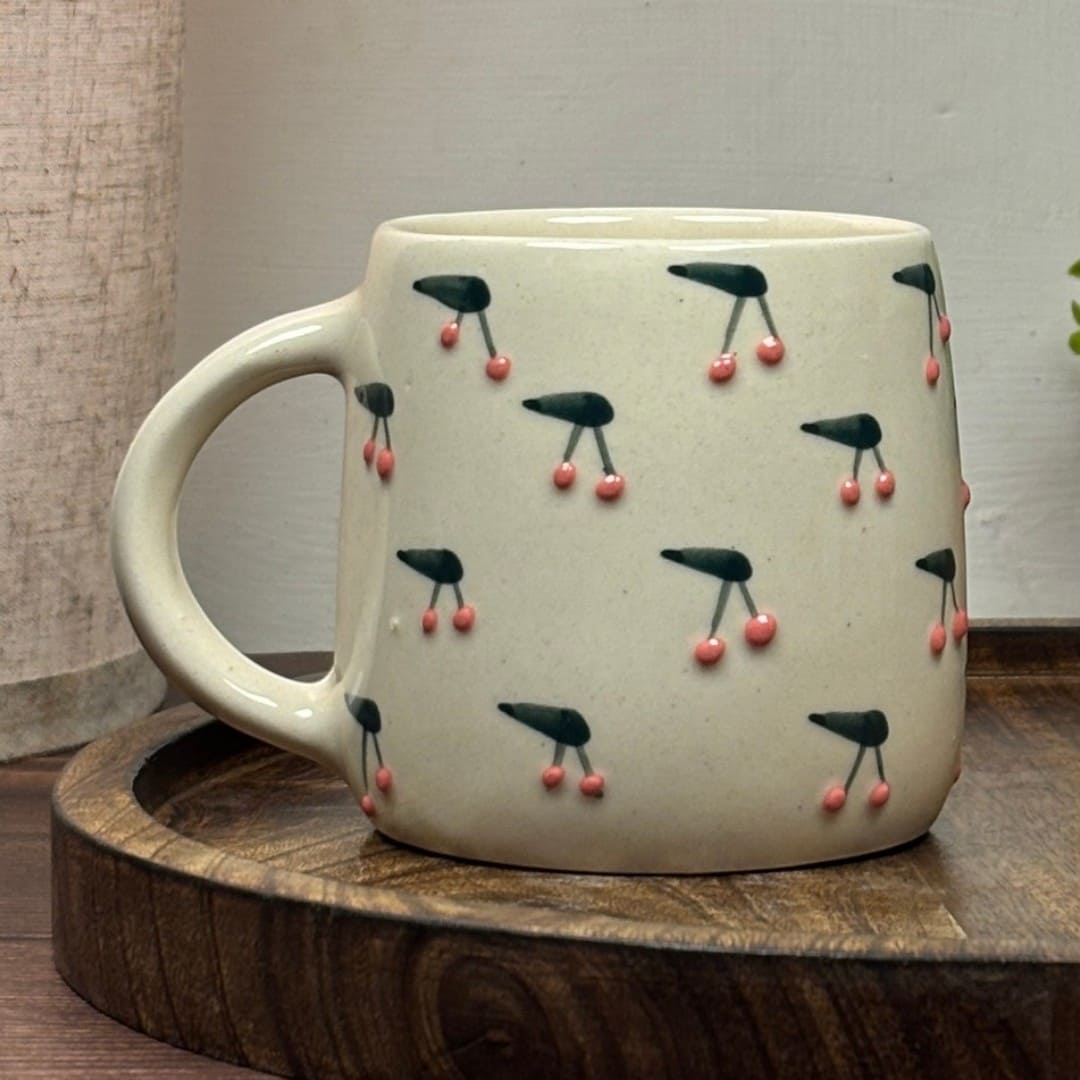 Cherry Drift Ceramic Mug