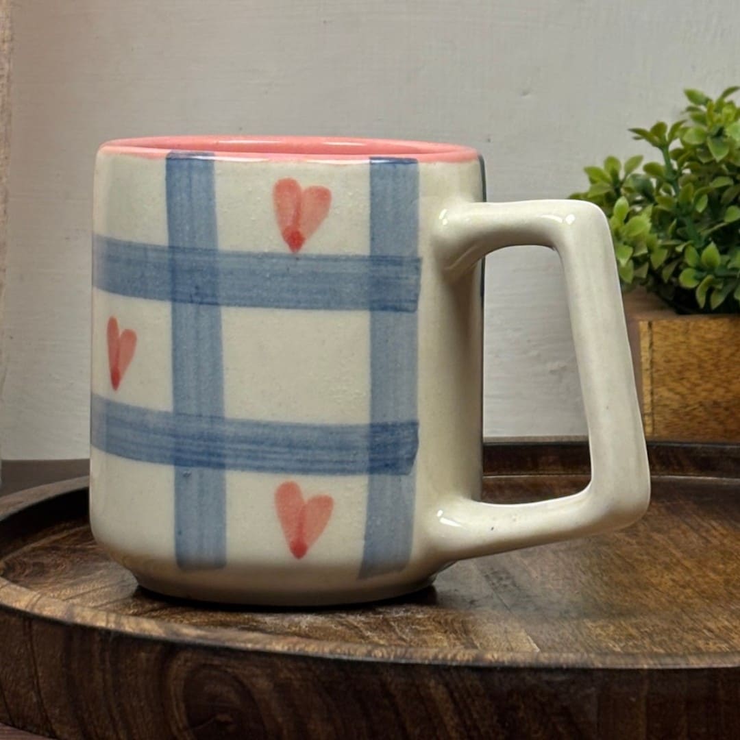 Heart Weave Ceramic Mug