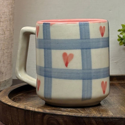Heart Weave Ceramic Mug
