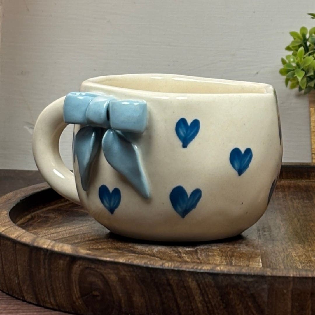 Soft Bow Ceramic Mug