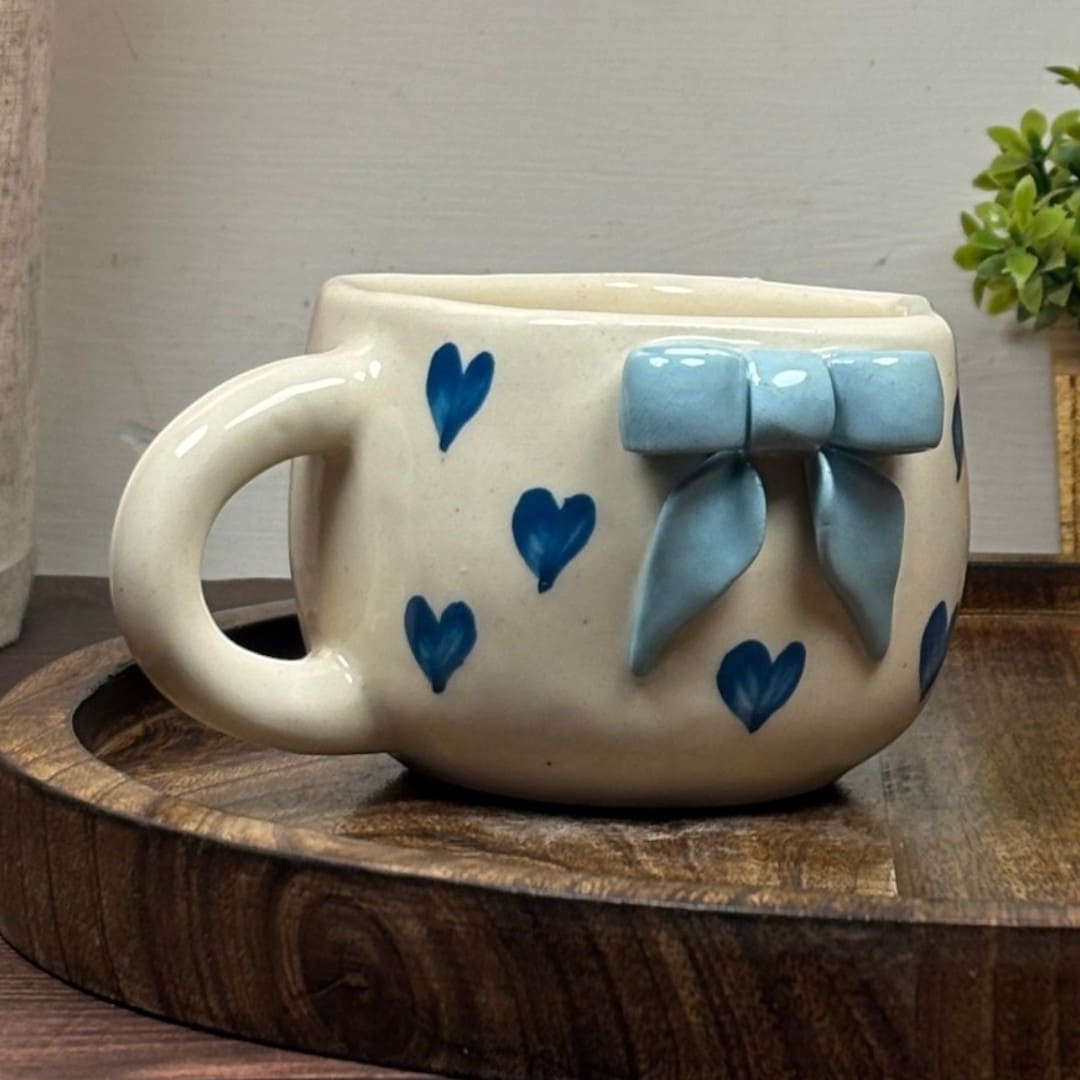 Soft Bow Ceramic Mug