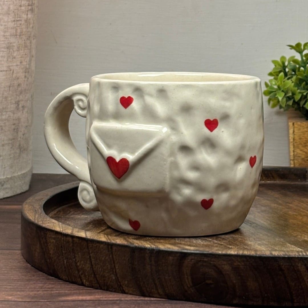 Heart Post Ceramic Mug