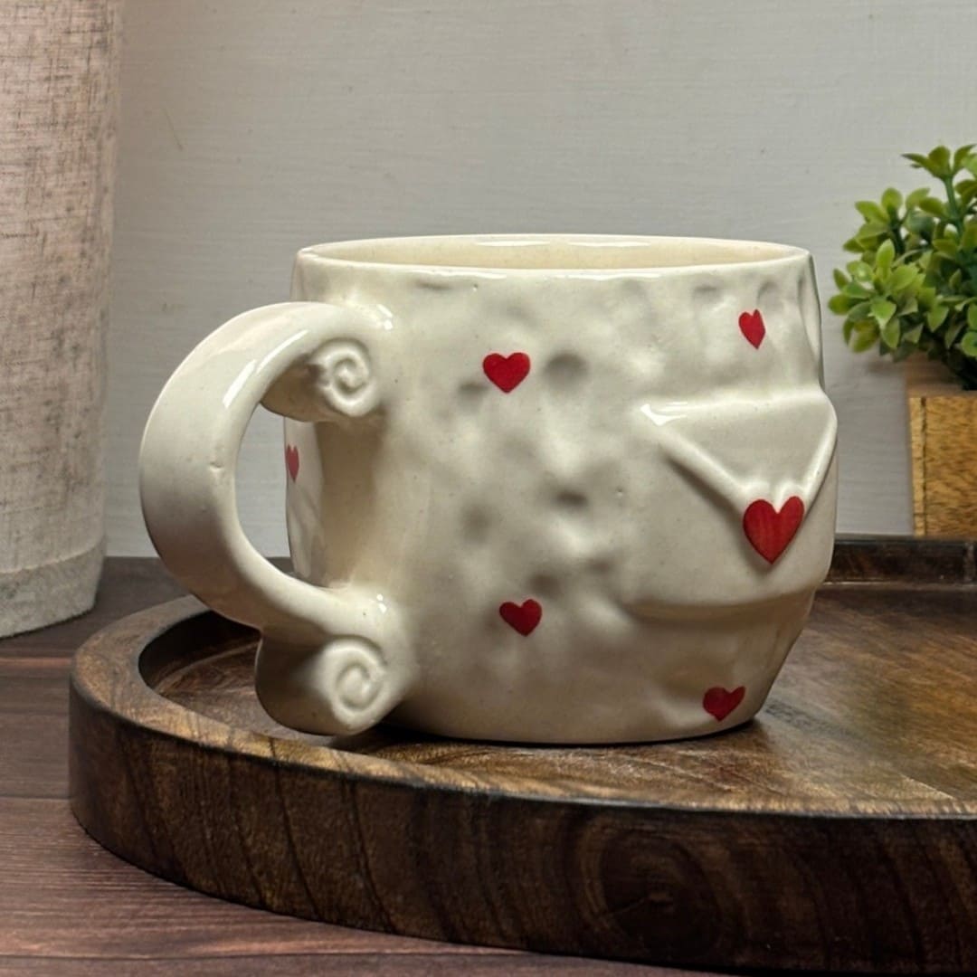 Heart Post Ceramic Mug