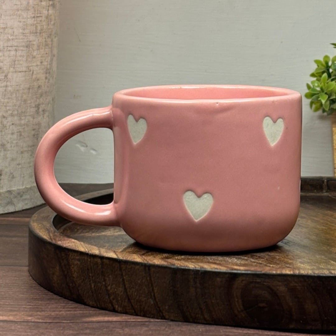 Soft Hearts Ceramic Mug