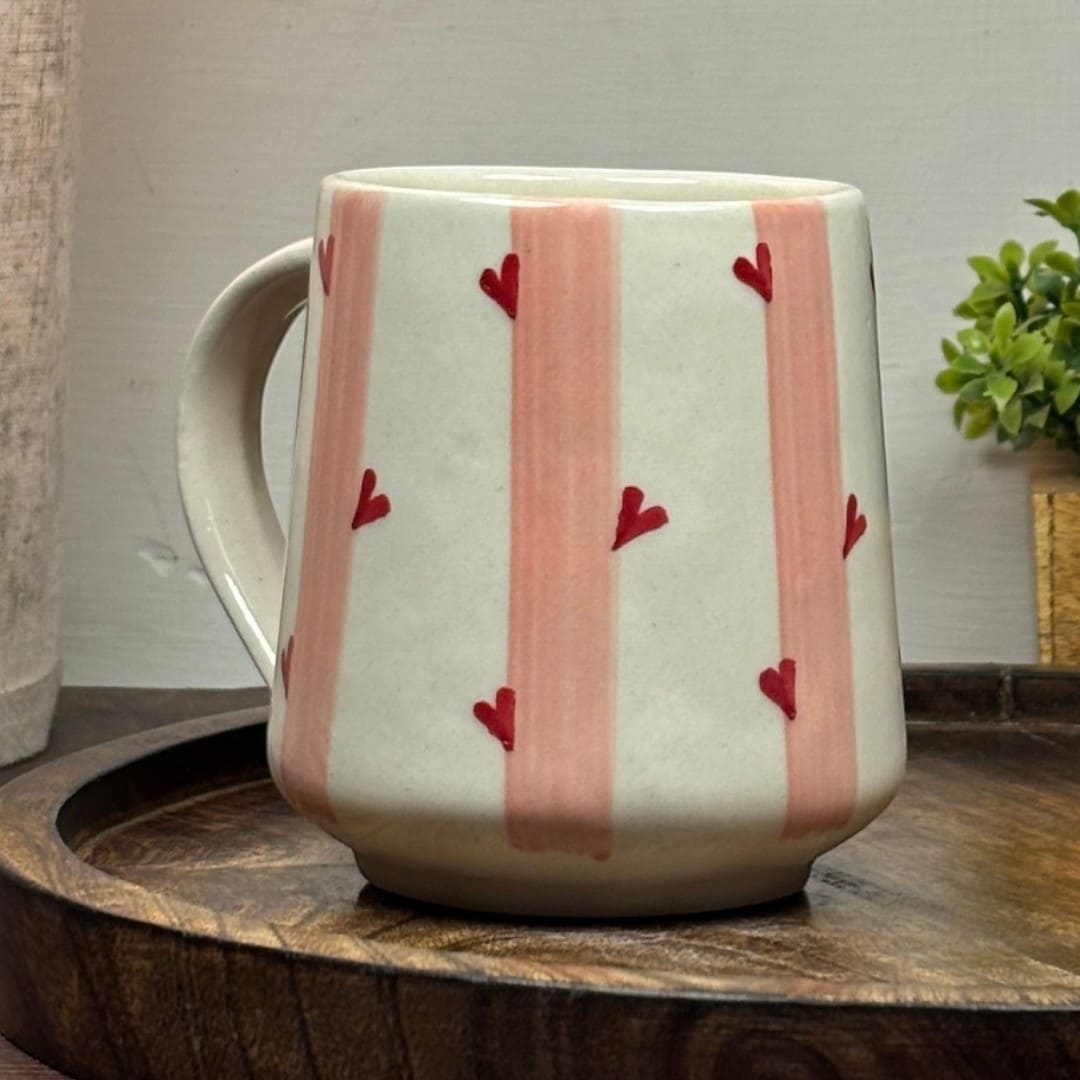Scattered Hearts Ceramic Mug