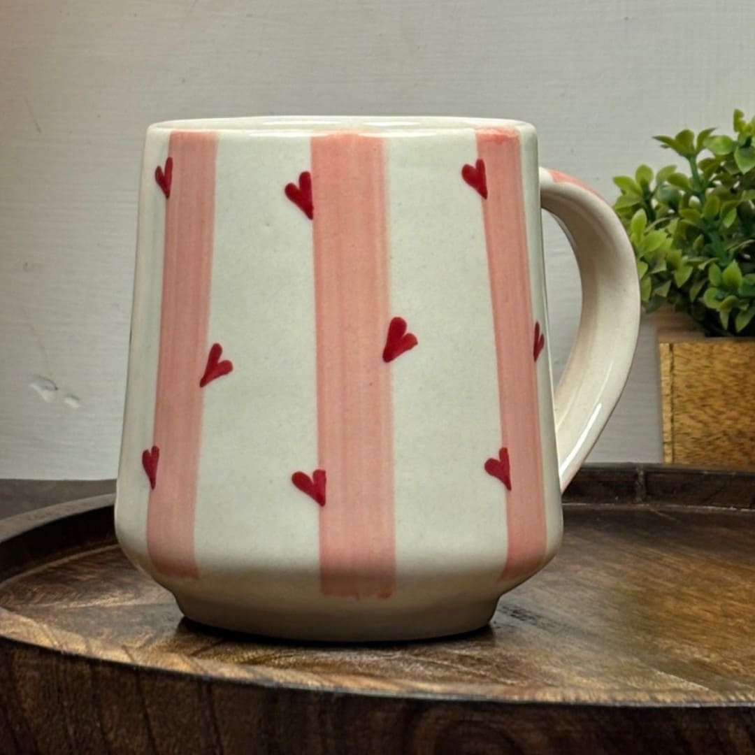 Scattered Hearts Ceramic Mug