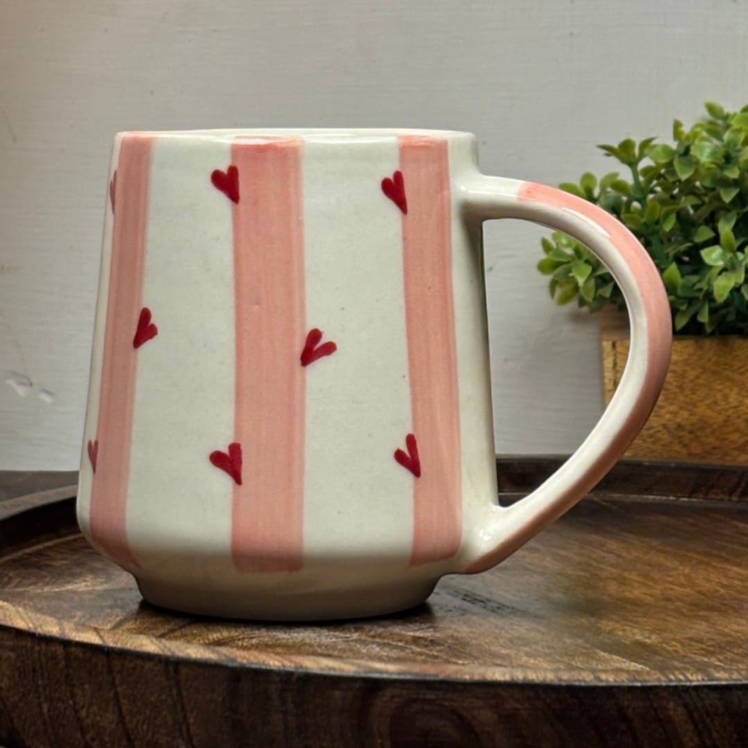 Scattered Hearts Ceramic Mug