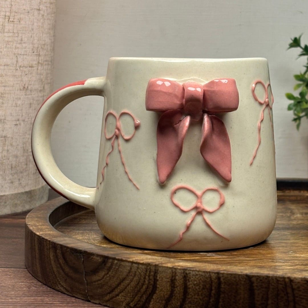 Pastel Bow Ceramic Mug