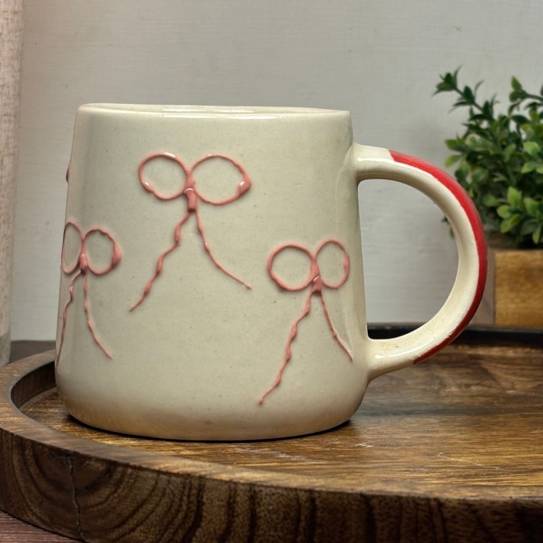Pastel Bow Ceramic Mug