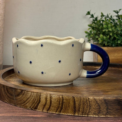 Blue Bow Ceramic Mug