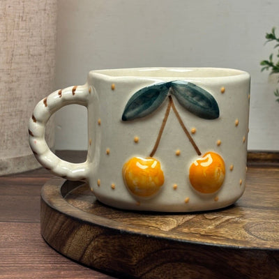 Cherry Charm Ceramic Mug