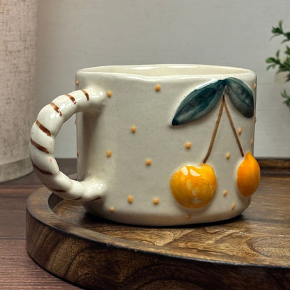 Cherry Charm Ceramic Mug