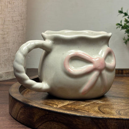 Pink Bow Ceramic Mug
