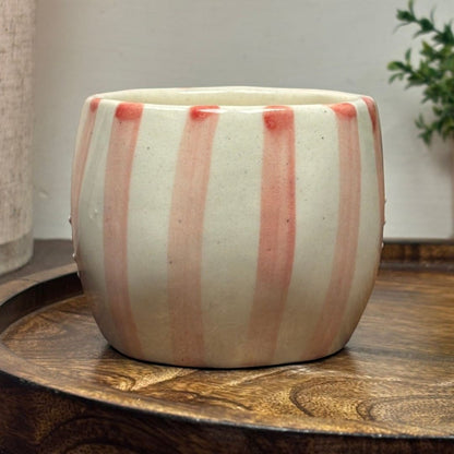 Strawberry Stripes Ceramic Mug