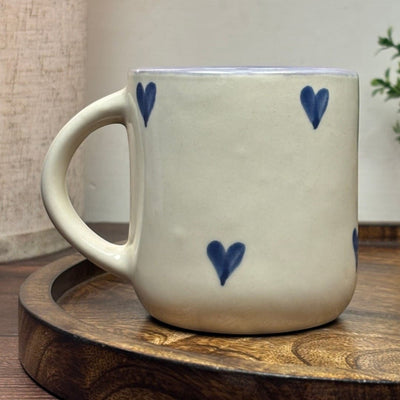 Violet Hearts Ceramic Mug