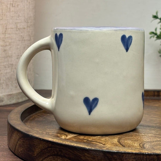 Violet Hearts Ceramic Mug