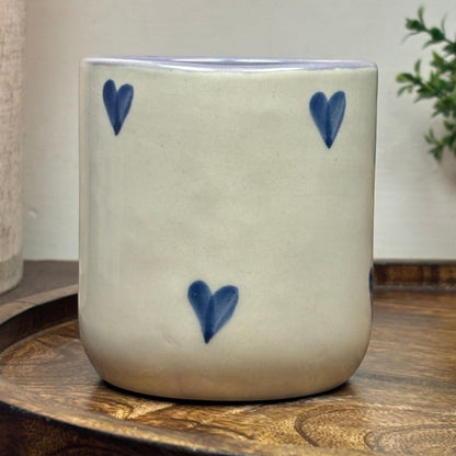 Violet Hearts Ceramic Mug