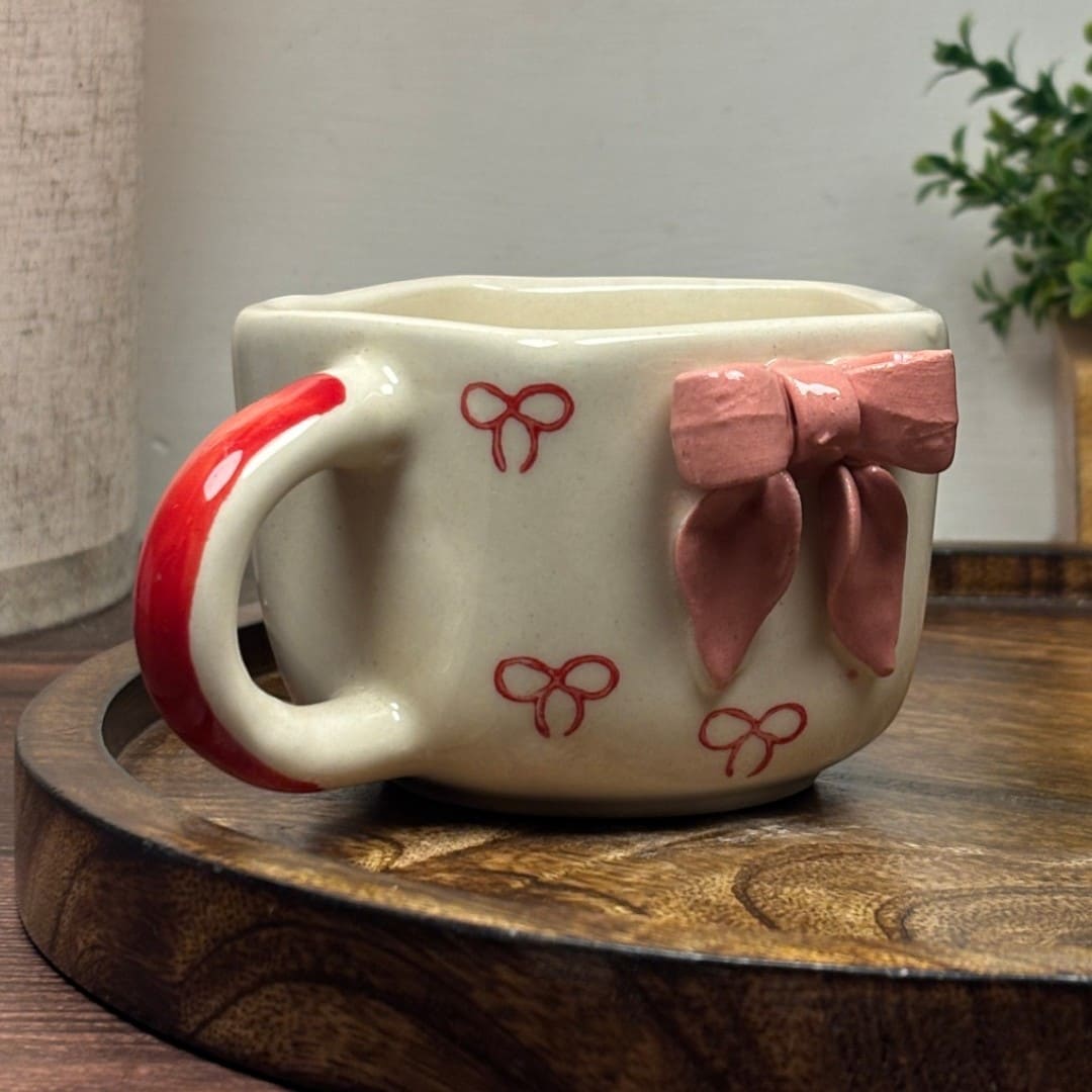 Angular Bow Ceramic Mug