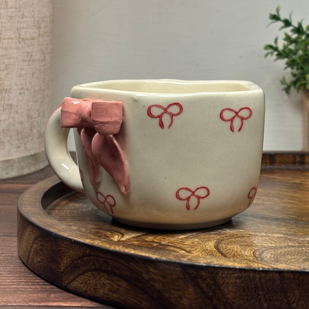 Angular Bow Ceramic Mug