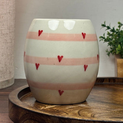 Blush Stripe Ceramic Mug