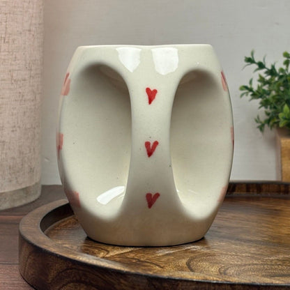 Blush Stripe Ceramic Mug