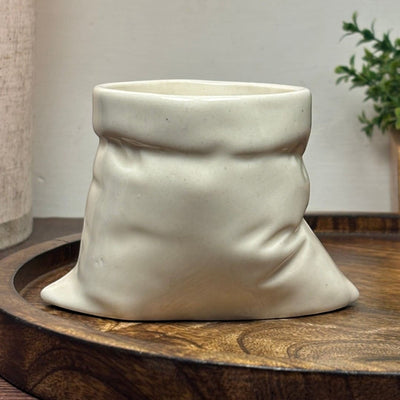 Wrinkled Bag Ceramic Mug