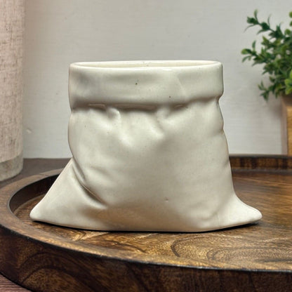 Wrinkled Bag Ceramic Mug