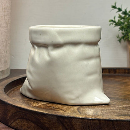 Wrinkled Bag Ceramic Mug