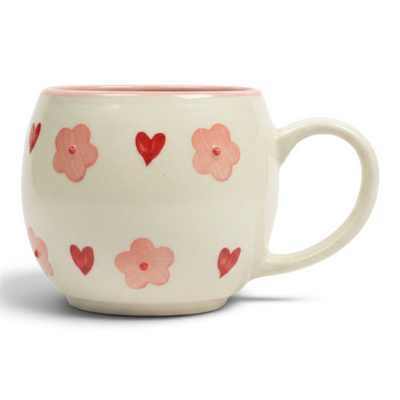Blossom Hearts Ceramic Mug