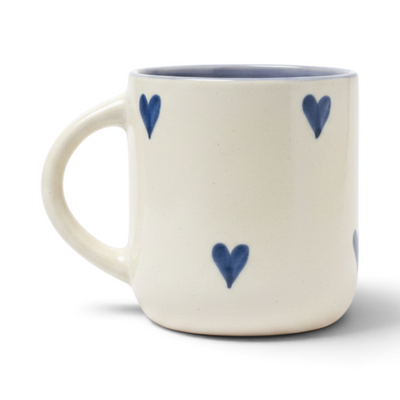 Violet Hearts Ceramic Mug