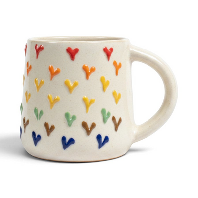 Palette Hearts Ceramic Cup