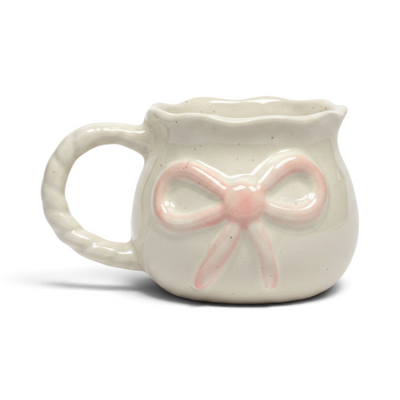 Pink Bow Ceramic Mug