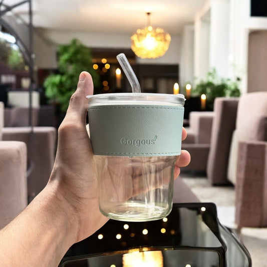 All-Purpose Premium Glass (With Straw and Lid)