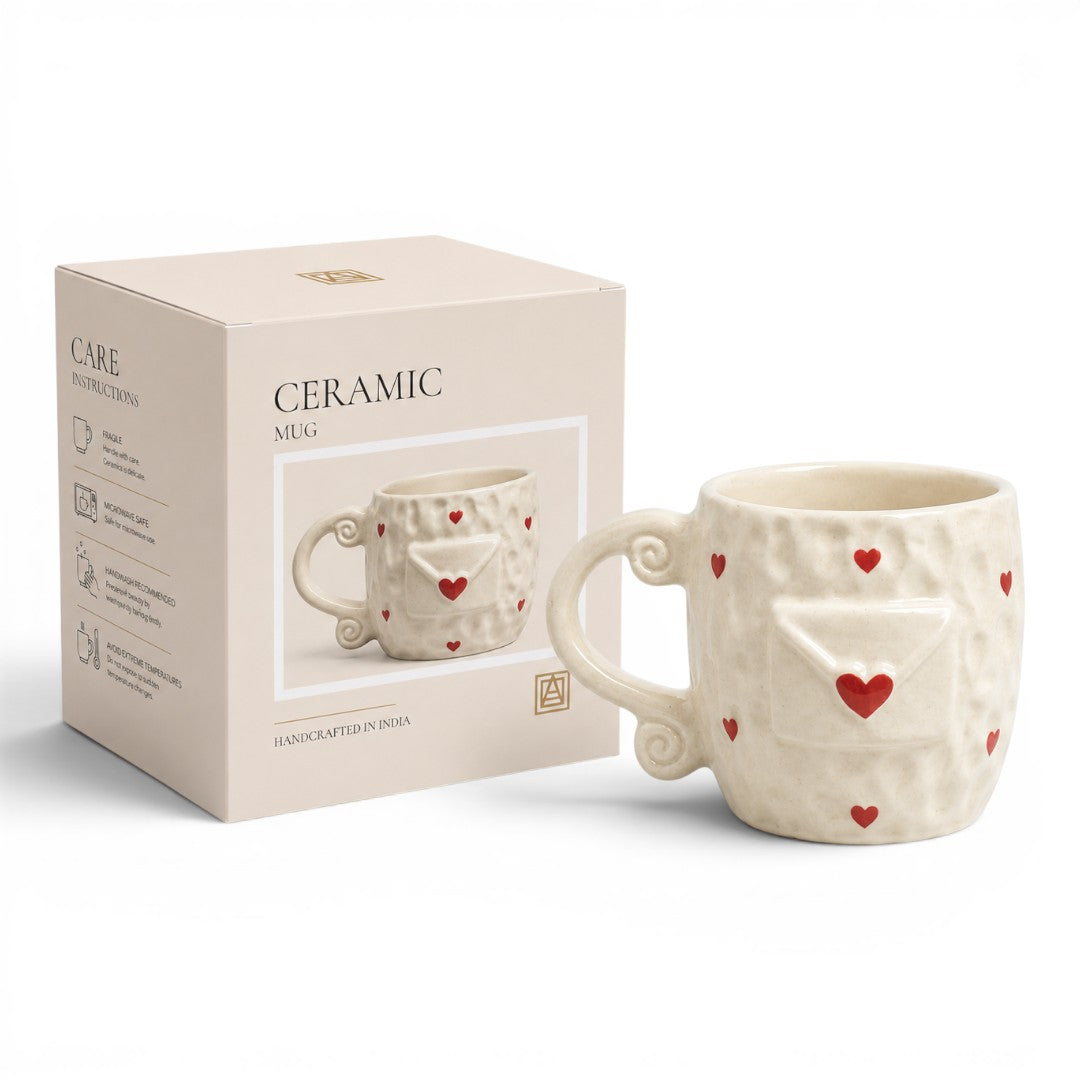 Heart Post Ceramic Mug (Gift Box)