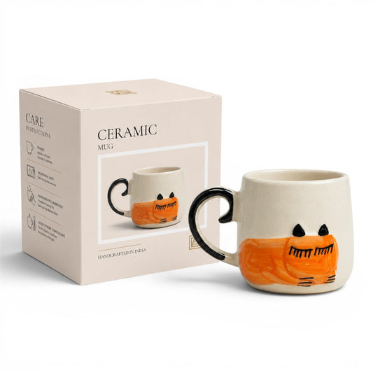 Sleepy Cat Ceramic Mug (Gift Box)
