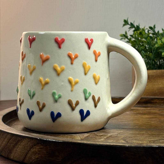 Palette Hearts Ceramic Cup