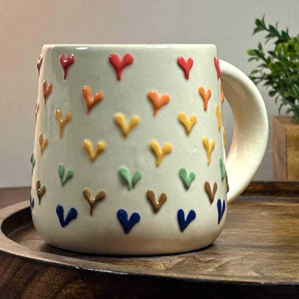 Palette Hearts Ceramic Cup