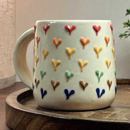 Palette Hearts Ceramic Cup
