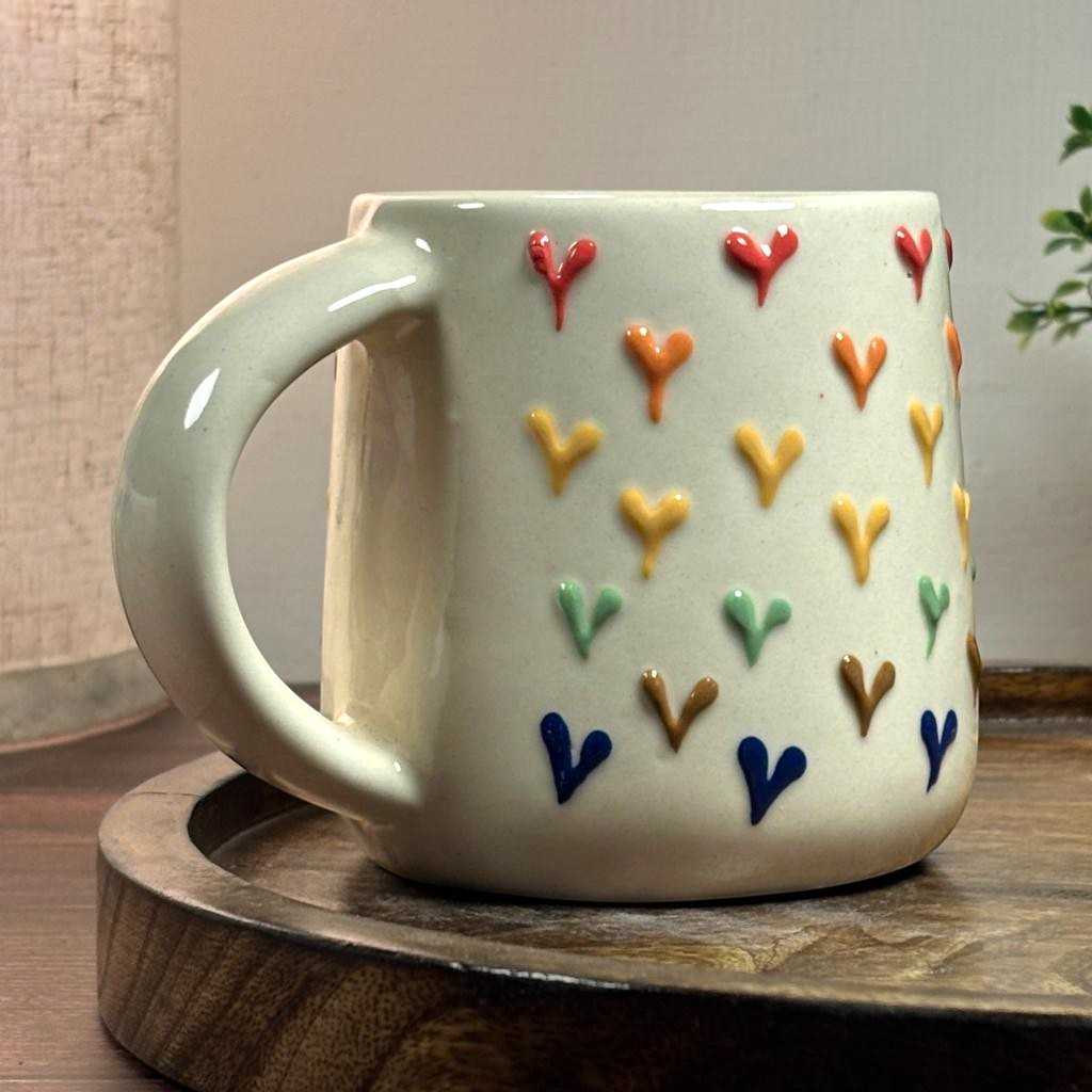 Palette Hearts Ceramic Cup