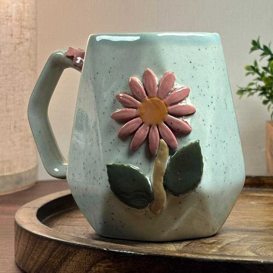 Angular Blossom Ceramic Cup