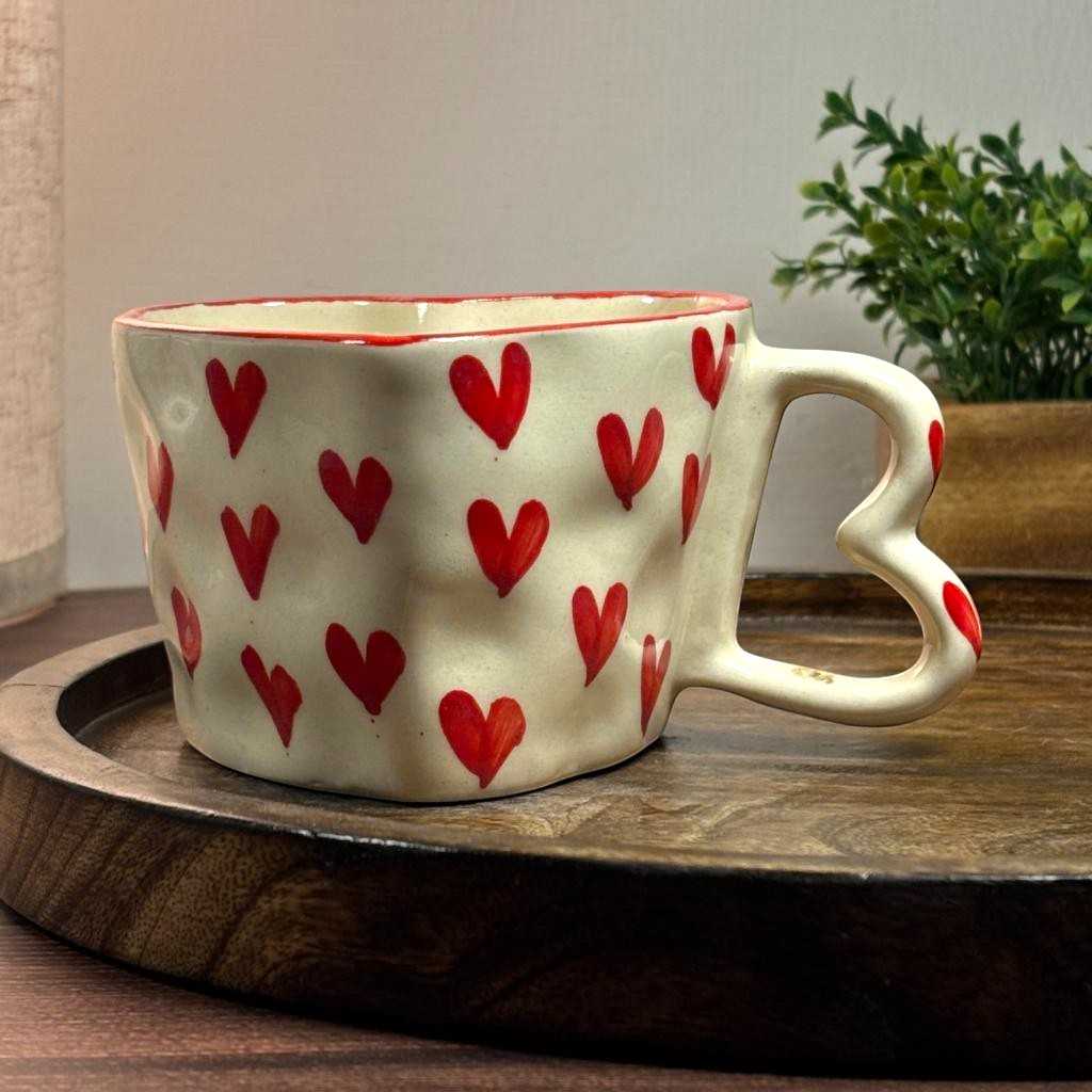 Heart Shaped Ceramic Mug