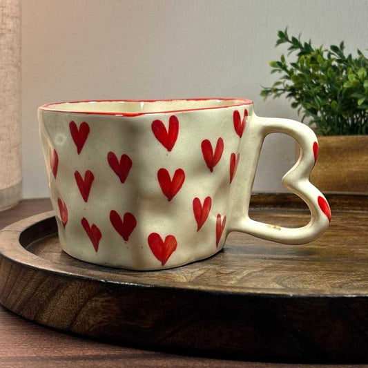 Heart Shaped Ceramic Mug