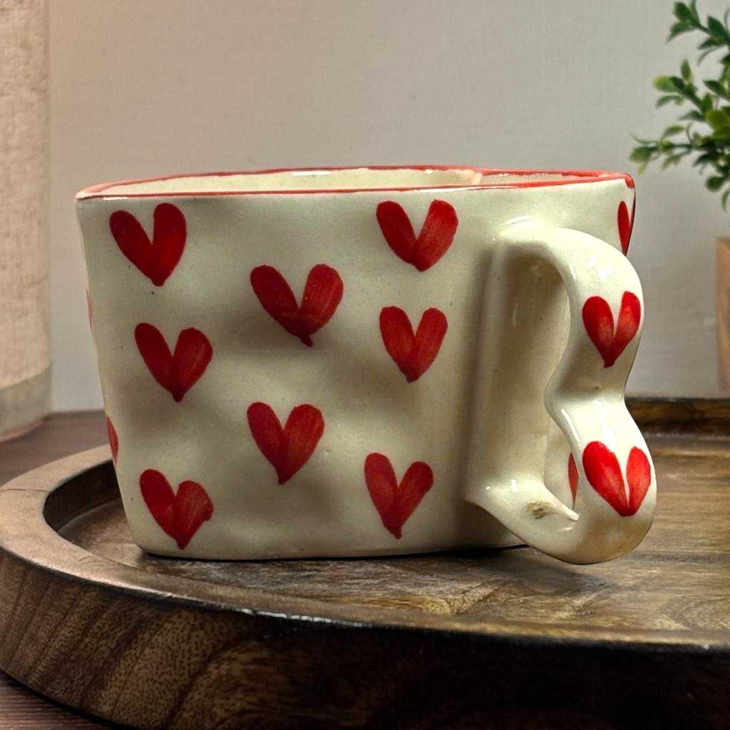 Heart Shaped Ceramic Mug