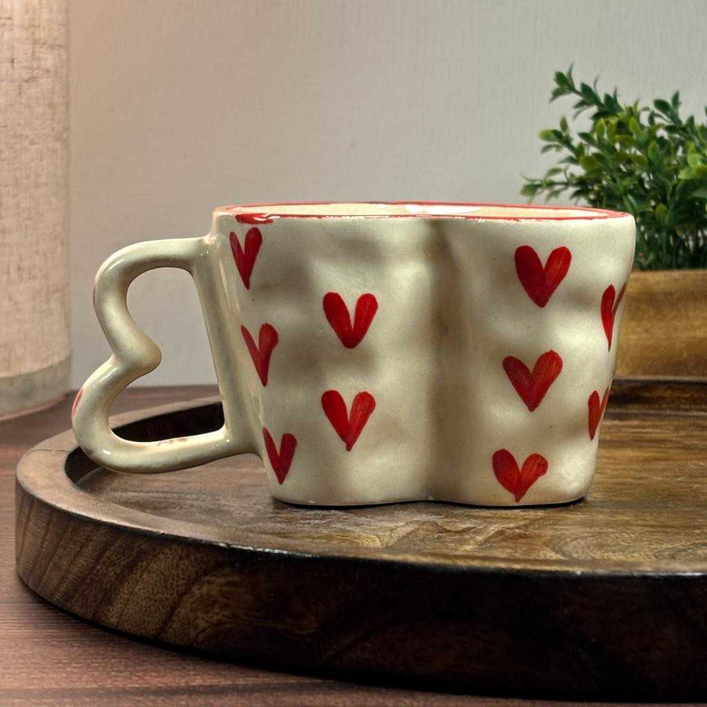 Heart Shaped Ceramic Mug